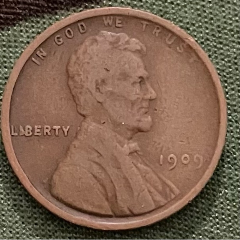 1909 VDB Lincoln Wheat Penny